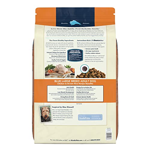 Blue Buffalo Life Protection Formula Natural Adult Large Breed Dry Dog Food, Chicken and Brown Rice 30-lb - Image 3