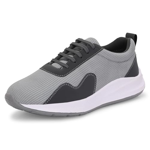 Image of Centrino Platform Sneakers for Men | Casual Shoes for Man Stylish | Chunky Sole Lace-Up Canvas Walking Shoes | Cushioned Insole | Lightweight Breathable Comfortable | Anti-Skid Sole | Mens Shoes New (6820)