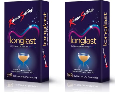 2 x 12 - Kamasutra Long Last Extended Pleasure Cilmax Delaying Dotted Condoms