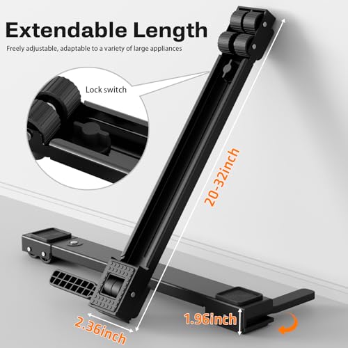 KVRG Appliance Rollers Heavy Duty,Newest Extendable Appliance Sliders,Liftable Washing Machine Base,Easily Move Washer and Dryer Machines,Refrigerators,Furniture-Black by KVRG - Used condition - Image 2