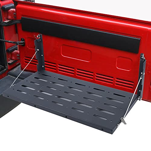 Mesa plegable para portón trasero, mesa plegable de metal, 60 x 31 cm, para Jeep Wrangler JK Cover