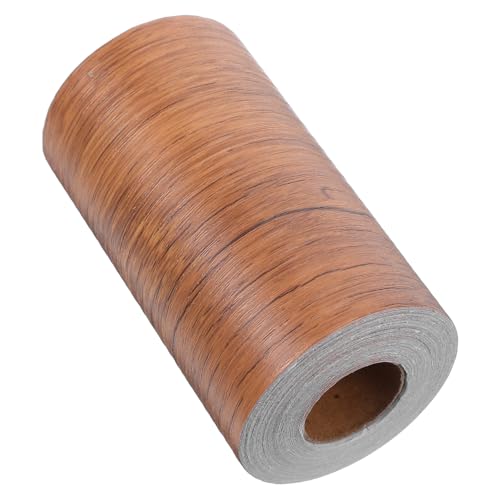 DECHOUS 防水耐久製木目壁ステッカー テーププ簡単貼付けカット自在キッチン浴室家具補修用鏡枠装飾テープブラウン