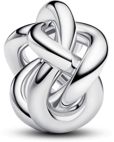 PANDORA Moments Unendlichkeitsknoten Charm aus Sterling Silber, Kompatibel Moments Armbändern, 793755C00