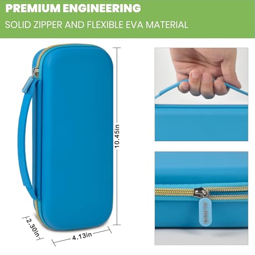Image of Stethoscope Case for 3M Littmann Classic III /Cardiology IV, Sky-Blue | for MDF Acoustica Stethoscopes, for Nurses, Doctors, Nursing School Essentials, Students, Clinic, EMS, Travel, Hard Bag Only