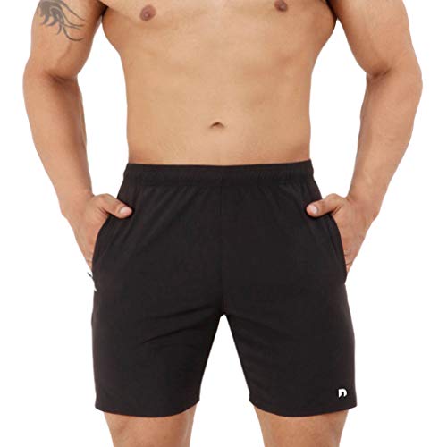 Image of NEVER LOSE Men's Lightweight Performance Training Shorts with Quick-Dry Fabric for Running, Gym and Everyday Workouts