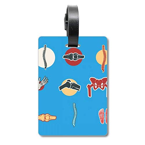 Étiquette de valise motif os robuste pour un voyage sécurisé