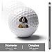 Personalised Springer Spaniel Dog Custom Golf Ball Soft Practice Golf Balls Performance Distance and Speed for Indoor Outdoor