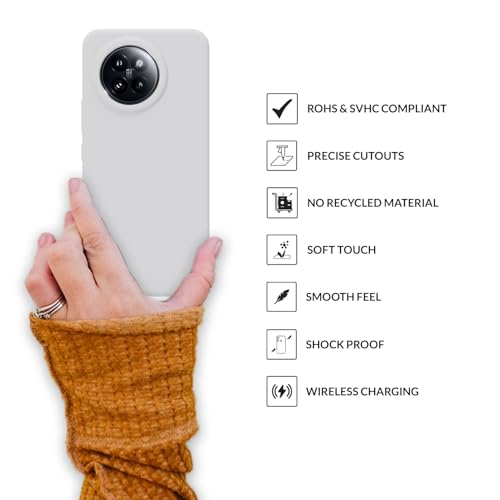 Image of SPRIG Compatible with Mi 14 Civi Premium SilkTone Back Cover Drop Tested Shock Proof Mobile Case for Men, Women, Boys and Girls with Camera Protection (White)