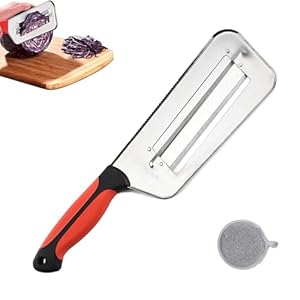 Multifunctional Vegetable Cutter, Stainless Steel Vegetable Cutter, Fruit And Vegetable Peeler, Double Slice Blade Vegetable Slicer(A)