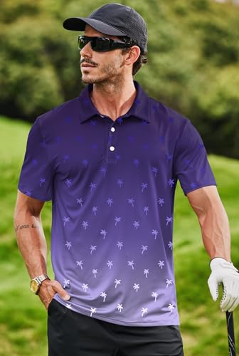 Camisetas polo para hombre Herberton, secado rápido, transpirables, para golf y actividades deportivas (tallas S-XXL) miniatura 5