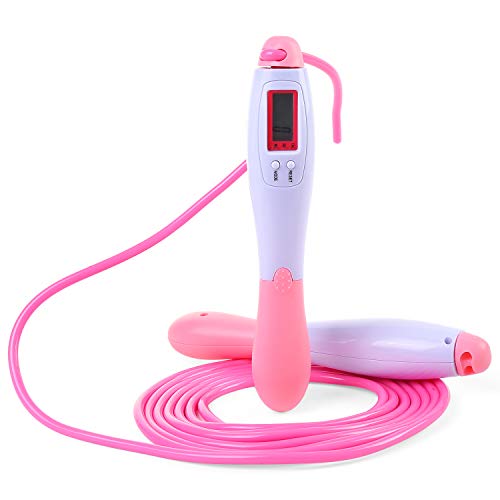 Andoer Corda de pular Corda de salto de velocidade Corda ajustável e corda de pular digital Contador