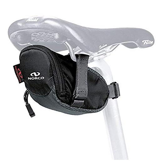 Norco cykelväska Ohio Road sadelväska mini sadelväska, svart, 8 x 7 x 13 cm, 0,3 liter