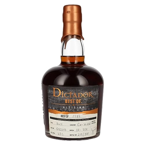 Dictador Best Of 1987 Altisimo Colombian Rum 30Yo/010317/Ex-W278 43% Vol. 0,7L