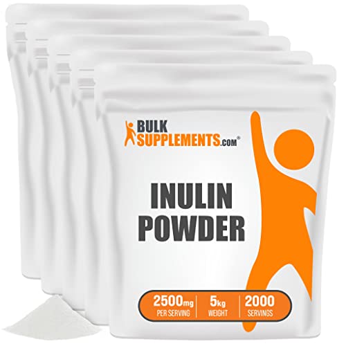 Bulksupplements.com Inulin Powder - Inulin Supplement - Inulin Fiber - Soluble Fiber Powder - Prebiotic Fiber Supplement - Vegan & Gluten Free, 2500Mg Per Serving (5 Kilograms - 11 Lbs) #TOP13