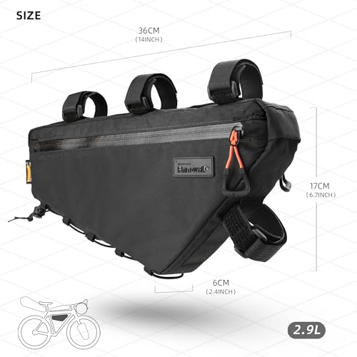 Sacoche de cadre de vélo triangulaire pour libérer votre dos à vélo - 2