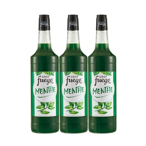Jarabe Fuego Menta verde - 3 x 1 L