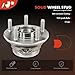 A-Premium Front Wheel Bearing and Hub Assembly with 5-Lug Compatible with Jeep Grand Cherokee 2011-2021, Grand Cherokee WK 2022, Dodge Durango 2011-2023