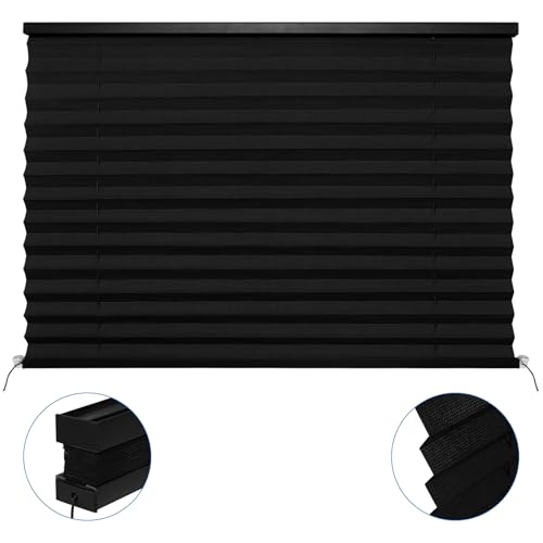 Image of NOVINO RV Blinds Shades for Camper Window,RV Pleated Shades Camper Blinds for Travel Trailers Motorhome Motor Coach-26 W x 18 inch L
