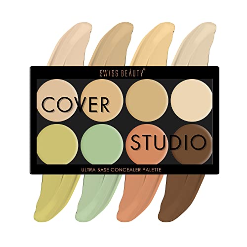 Swiss Beauty Ultra Base Concealer Palette | Light Weight Multi-Purpose Concealer Color Corrector Palette | Shade-03,19G | - Image 3