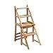 KUYT Stołek wspinaczkowy do pomieszczeń, składany stołek drabinowy półka na kwiaty gospodarstwo domowe wewnętrzna schodowa drabina wielofunkcyjna krzesło do jadalni / schodów / B