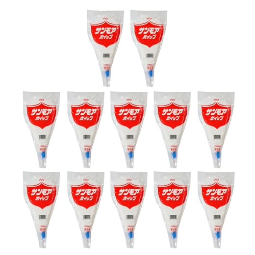 【12個セット】【ママパン】森永 サンモアホイップ プレーン 1000ml×12(12L)冷凍ホイップ ホイップクリーム まとめ買い