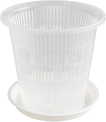 Macetas de orquídeas de 4.3 pulgadas5.5 pulgadas con agujeros, maceta de malla, estomas, contenedor de plantas controladas por raíces con agujeros