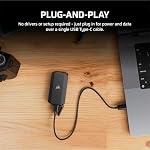 CORSAIR EX400U Survivor 1TB USB4 External SSD – Up to 4000 MB/s, IP55 Rugged Drive, Plug & Play for PC, Mac & iPad – Black