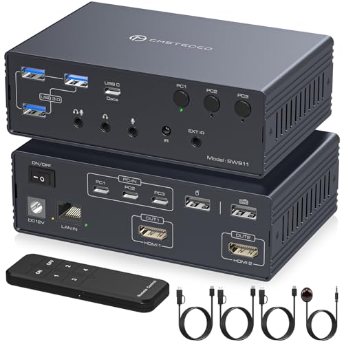 KVM HDMI 4K 120Hz double moniteur pour une fluidité d'affichage exceptionnelle