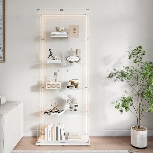 KOOPMAD - Vitrina de cristal con LED, vitrina...