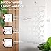 Flexzion Scarf Organizer for Closet - 28 Slot Scarf Hanger Hijab Organizer, Space Saver for Socks, Shawls, Ties, Towels, Belts, Multi Purpose Hanging Rack Storage, 2 Pack White