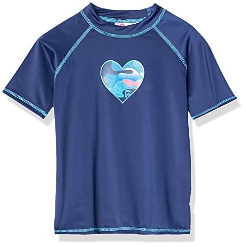 Image of Kanu Surf Girls' Karlie Rash Guard UPF 50+ Sun Protection Short Sleeve Swim Shirt