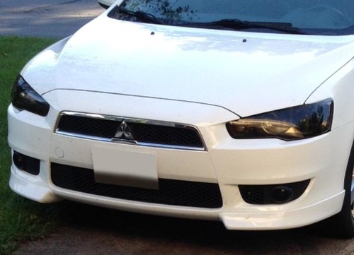 Subject 9 - Fits: Lancer Pre-Cut Vinyl Overlay Complete Headlight And Taillight Plus Tint (2008 2009 2010 2011 2012 2013 2014 2015 2016 2017) Dark #TOP2