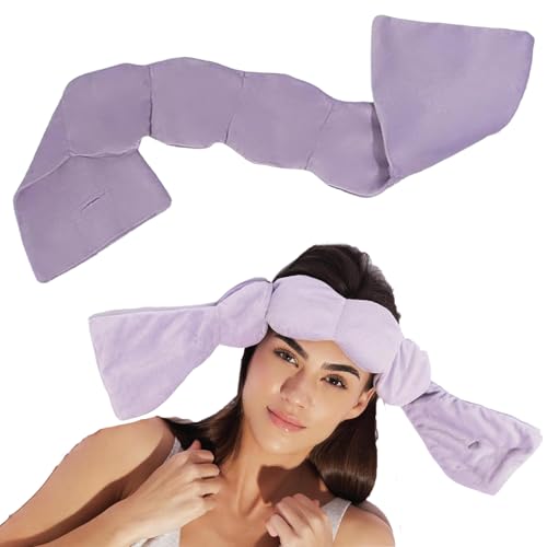 Gewichtete Augenmaske- Deep Rest Schlafmaske Gewicht | Entspannende Augenabdeckung, Reise Schlafmaske Mit Perlen Und Baumwolle, 270 G Gewicht, 70 Cm...