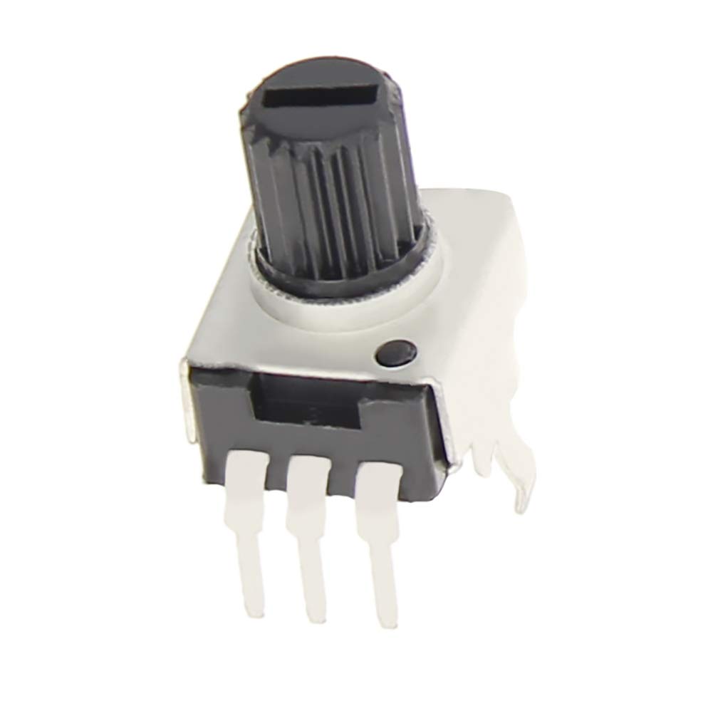 Fielect 45pcs Carbon Film Potentiometer 1K, 5K, 10K, 20K, 50K, 100K, 200K, 500K, 1M Ohm Variable Resistors Single Turn Rotary knurled Shaft 12mm Shaft (5 per Specification)