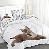 YZQGLHP Funda Nórdica Reversible Extra Grande 220x240 cm - para Cama de 135/150 cm - Juego con 2 Fundas de Almohada Estándar 45x75 cm - Microfibra