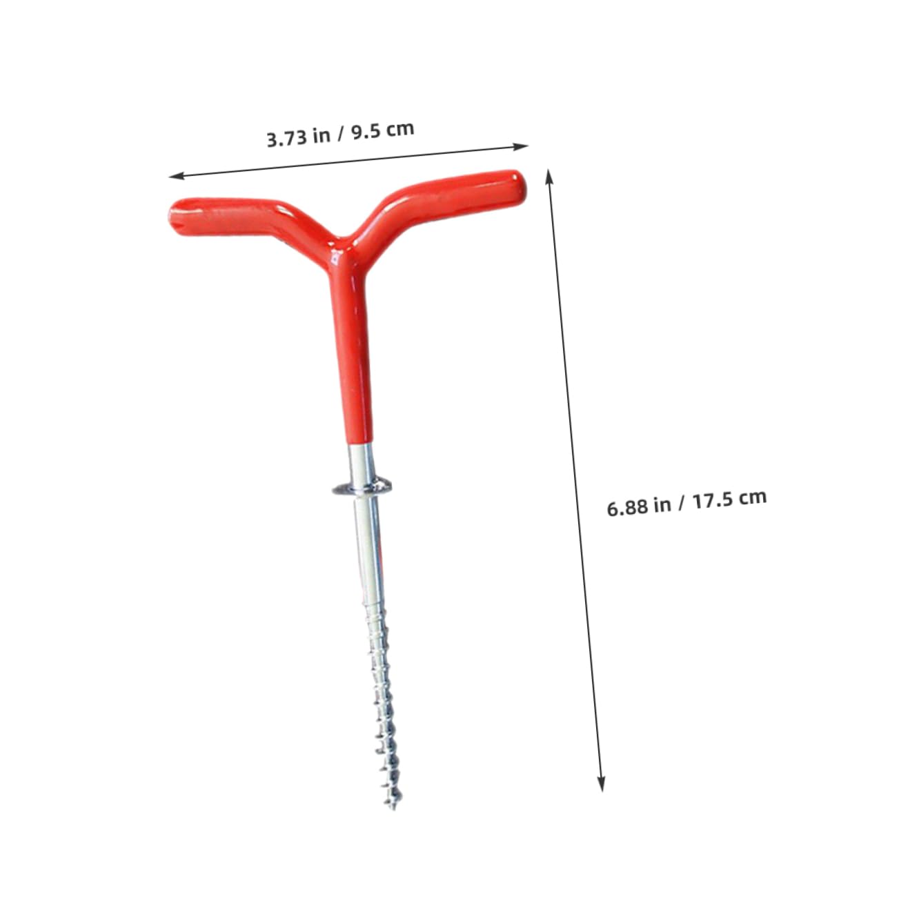 Milisten 3pcs Ice Screws Tent Pegs for Camping Durable Ground Anchors for Secure Tent Stability Harsh Winter Conditions Essential Tool for Outdoor Adventures and Picnics