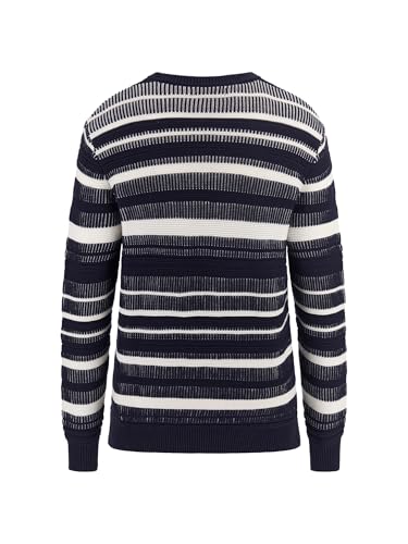 GUESS Men's Eco Long Sleeve Grover Striped Stitch Sweater2