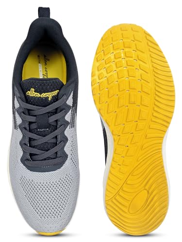 Image of Allen Cooper Training,Walking,Cricket,Gym,Sports Comfortable Running Shoes for Men(851|Grey|Navy Size-6,7,8,9,10)