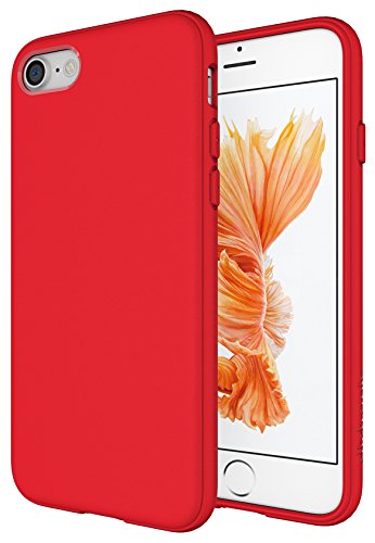 Diztronic Matte Red iPhone 7 Case/iPhone 8 Case, Full Matte Slim-Fit Flexible TPU Case for Apple iPhone 7 & 8 (Matte Red)