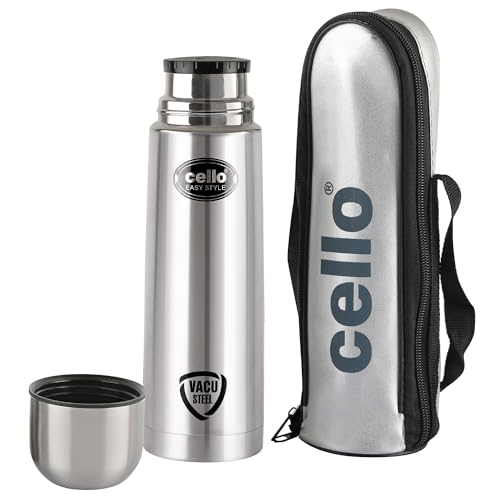 Cello Easy Style Stainless Steel Flask, 500ml, Silver