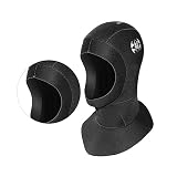 Yardwe 1 Pc Gorro de esnórquel Water bucear Equipamiento ramit Aletas Gorro de Neopreno Capuchas Calientes barómetro aneroide Capucha de Buceo Cubierta de la Cabeza de Buceo Black
