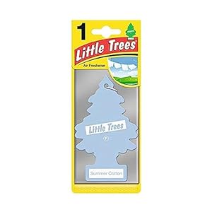 Little Trees Air Freshener Tree MTR0068 Summer Cotton Fragrance For Car Home Boat Caravan – Single Pack