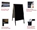 TEKTRUM Large Sturdy Advertising Double-Side Sidewalk A-Frame Dark Wood Sandwich Sign Board 20