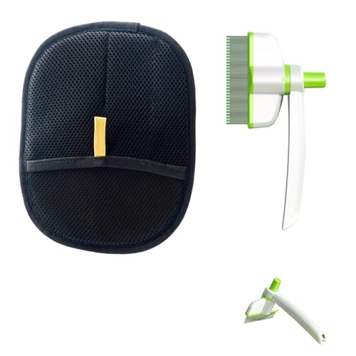 FellBlitz, spazzola per gatto e gatto, spazzola autopulente e guanto elettrostatico, soluzione efficace per cani e peli di gatto, ideale per mobili e vestiti