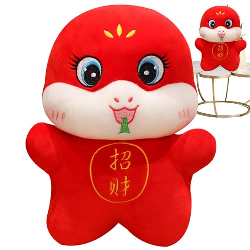 Peluche de serpiente de peluche, peluche de serpiente - Animal de serpiente mascota serpiente de 11 pulgadas - Animales de peluche de serpiente de Año Nuevo chino 2025 Decoración de Año Nuevo chino