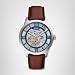 Imagen de Fossil Reloj Analógico para Hombre de Mecánico de Cuerda Manual con Correa en Cuero