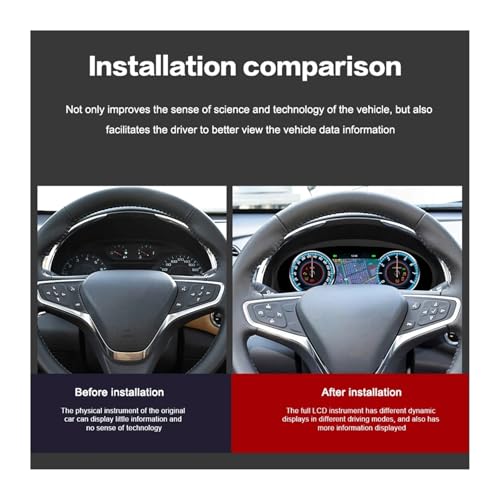 Cuadro de instrumentos digital y panel LCD compatible con Chevrolet Malibu XL 2015 a 2022 6