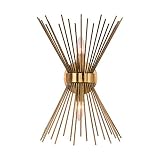 【Fácil de instalar】 Fácil de instalar. El paquete de esta lámpara de pared contiene todo lo que necesita ser colocado correctamente. Cableado fijo, sin interruptor ni enchufe en el dispositivo. Se puede montar vertical u horizontalmente (se recomienda instalar bombillas de 60 W para mayor seguridad)