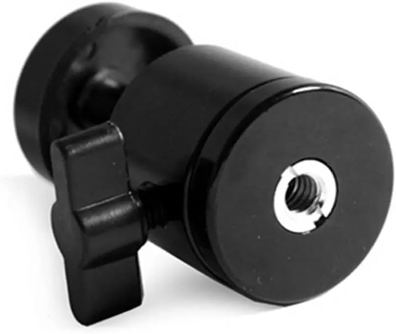 REFLEX CAMERA 360° Swivel Mini Tripod Ball Head with 1/4''-20 Screw for GoPro, DSLR, Camcorder, LED Light – Adjustable Mount for Photography, Video, Vlogging, Studio, and Outdoor Filming
