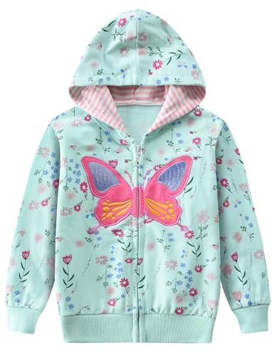 CM-Kid Langarm-Sweatshirt Mädchen Strickjacke Niedliche Schmetterling...